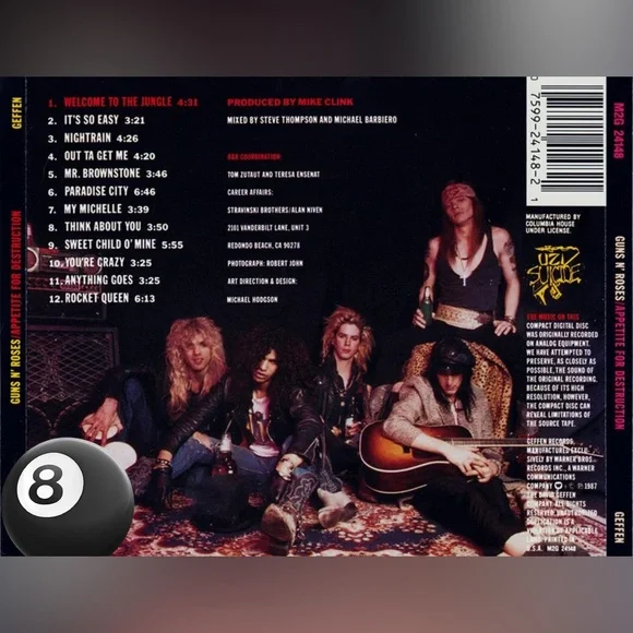 New WOT GNR 1988 Tour AFD Retro Fit Size Large Men’s. - Picture 7 of 9